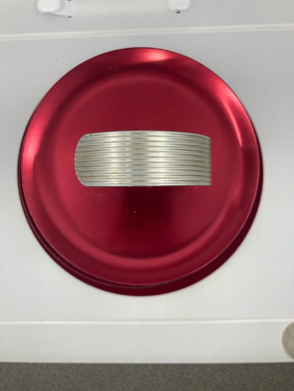Vintage MCM Regal Ware 3-Tier Red Anodized Aluminum Serving Tray